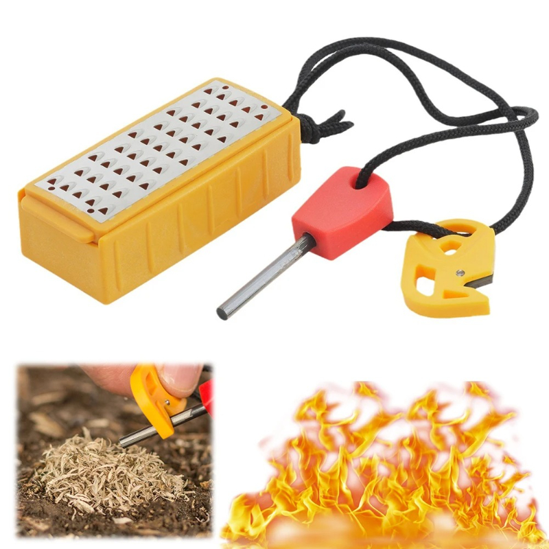 Portable Outdoor Emergency Tin - Magnesium Fire Starter 评论和价格