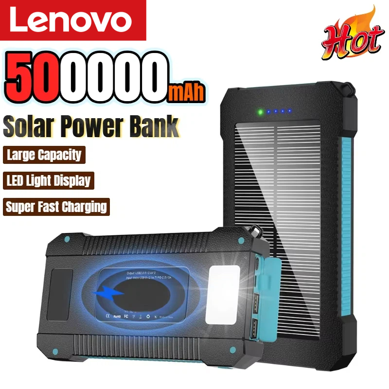 Lenovo 500000mAh Solar Power B - Solar Emergency Charger 评论和价格